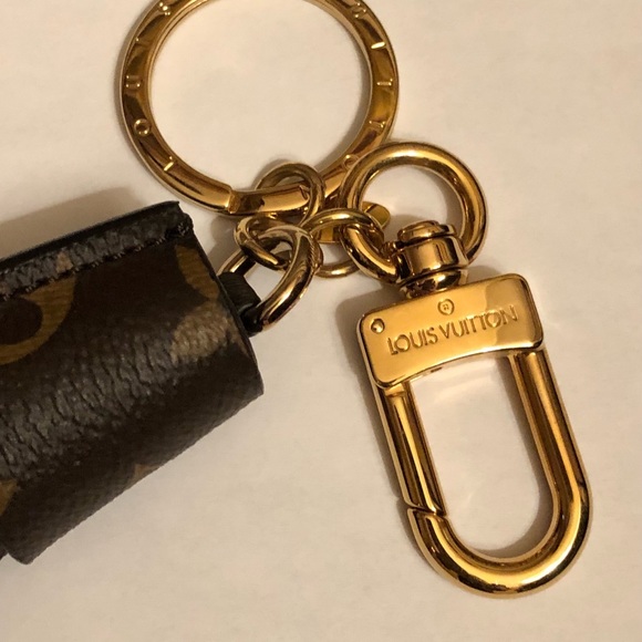 Louis Vuitton Limited Edition Leather Monogram Keychain/Bag Charm - Picture 4 of 9